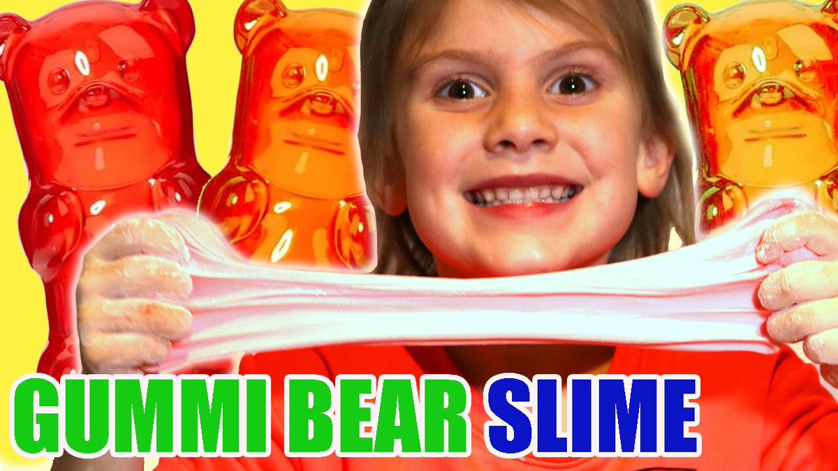 We made Gummi Bear Slime!! Video out now! youtu.be/YCEbtA4-YmE