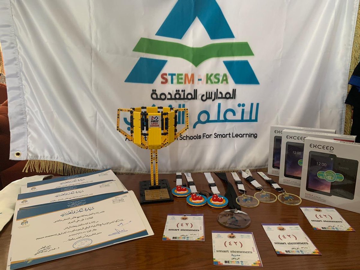 ClubStemers's tweet photo. بفضل الله وتوفيقه نحن فريق #SmartSTEMers حققنا  #المركز_الأول #البطل على مستوى #المملكة في مسابقة #الفيرست_ليقو وتأهلنا للمنافسة على مستوى #العالم في #الولايات_المتحدة_الأمريكية 
#FLL
#CityShaper
@fll_saudi @Media_M_E  @ishrafshamal @TAHAKOOM @NashatRiyadh @0Ahmadtawalbeh0 https://t.co/y9XFsP5H3v