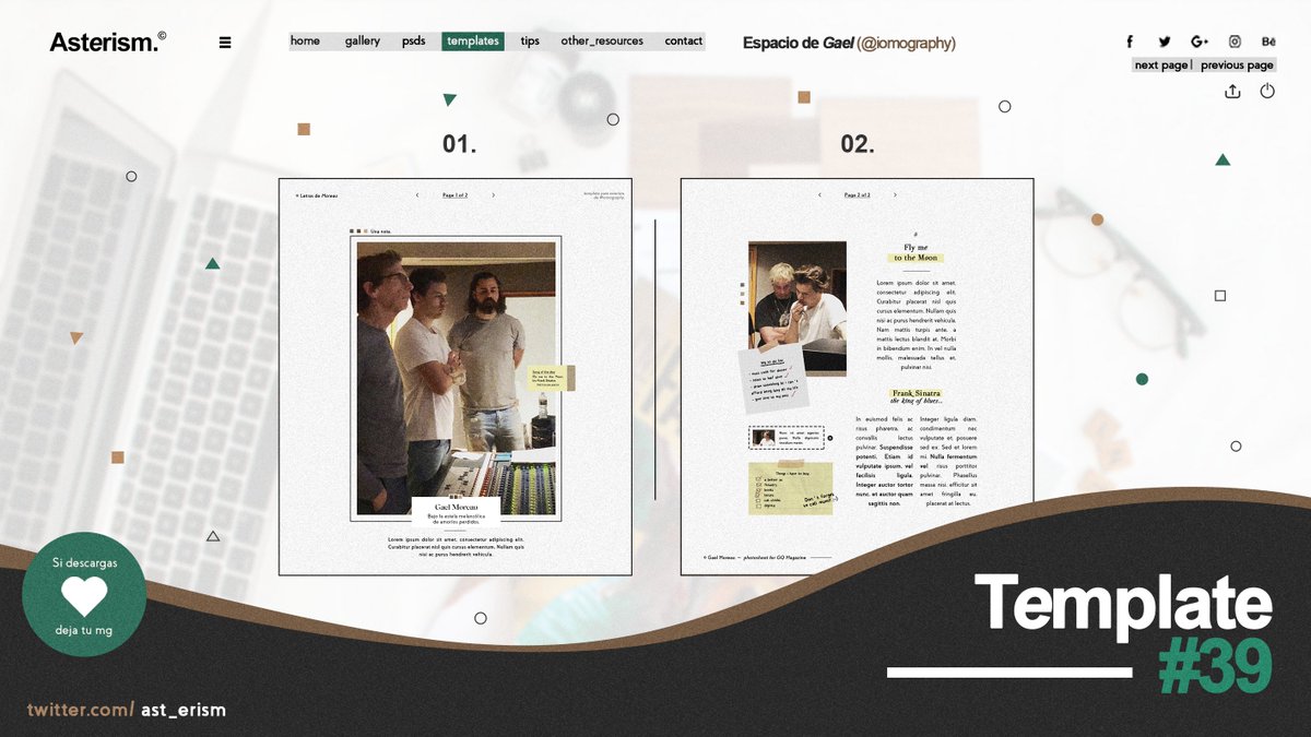 ast_erism's tweet image. 𝗧𝗲𝗺𝗽𝗹𝗮𝘁𝗲 #39 by @iomography.
⠀⠀© 𝗔𝘀𝘁𝙚𝗿𝗶𝘀𝗺_𝗀𝗋𝖺𝗉𝗁𝗌.
⠀⠀PSD: bit.ly/2uPswhu
⠀⠀PNG: bit.ly/2v1fb5v
Interpretación para cualquier ocasión. Pueden añadir PNGS sobre la plantilla. MG si te gusta y/o descargas, NO quitar la marca de agua.