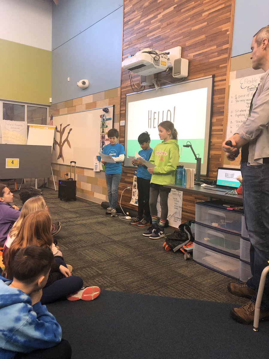 Westmoorlibrary's tweet image. @DanGemeinhart’s visit was made more fun, more meaningful, and more organized thanks to these #libraryadvisorycommittee members. From author intros, to library tours, to creating a gift basket based on what we learned about him - these Ss make us look good. #innovate28 @KimB_LRC