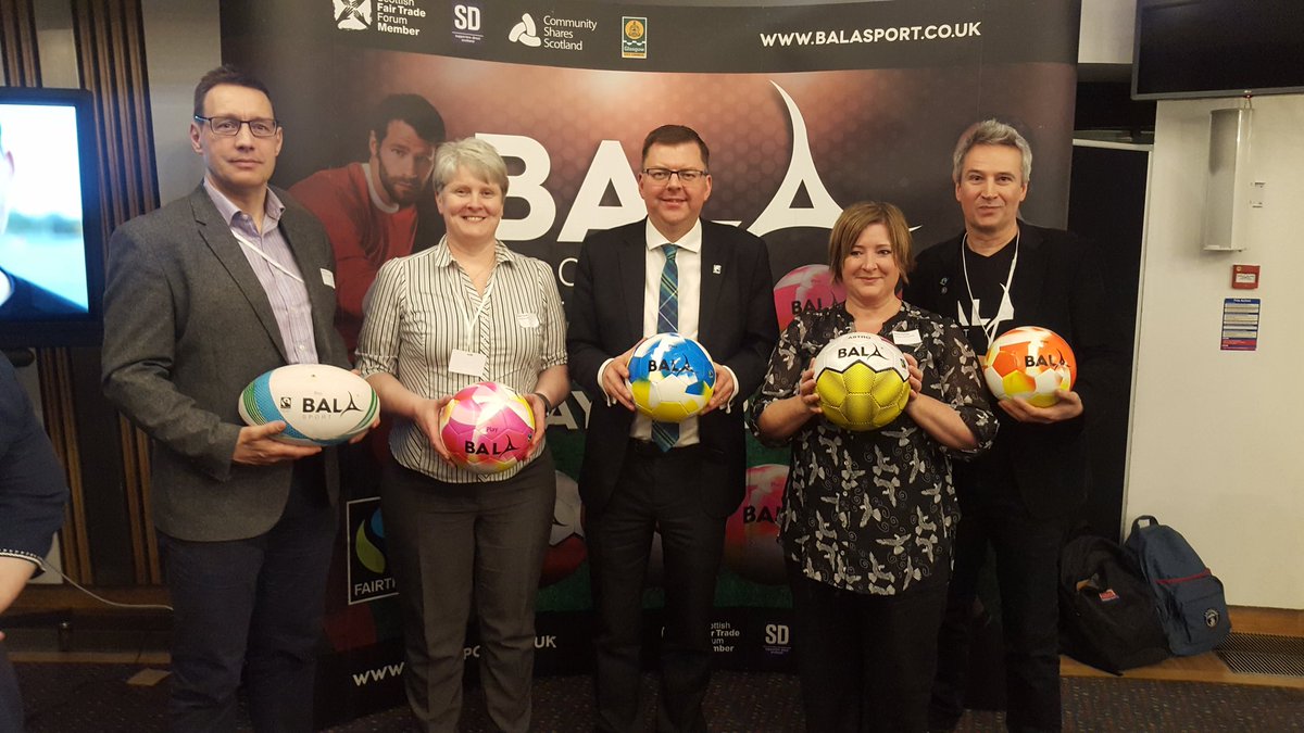 Great to be invited to speak about <a href="/homelessrugby/">Homeless Rugby CIC</a> support for <a href="/BalaSportUK/">Bala Sport Fairtrade</a> at <a href="/ScotParl/">Scottish Parliament</a> reception last night.
Thanks to Angus for invite, @ColinSmythMSP for support &amp; <a href="/KateCooper7/">Kate Cooper</a> from <a href="/stmirrenwfc/">St Mirren WFC</a> for 'Scottish' intro 🤣
#FairtradeFortnight #fairtrade