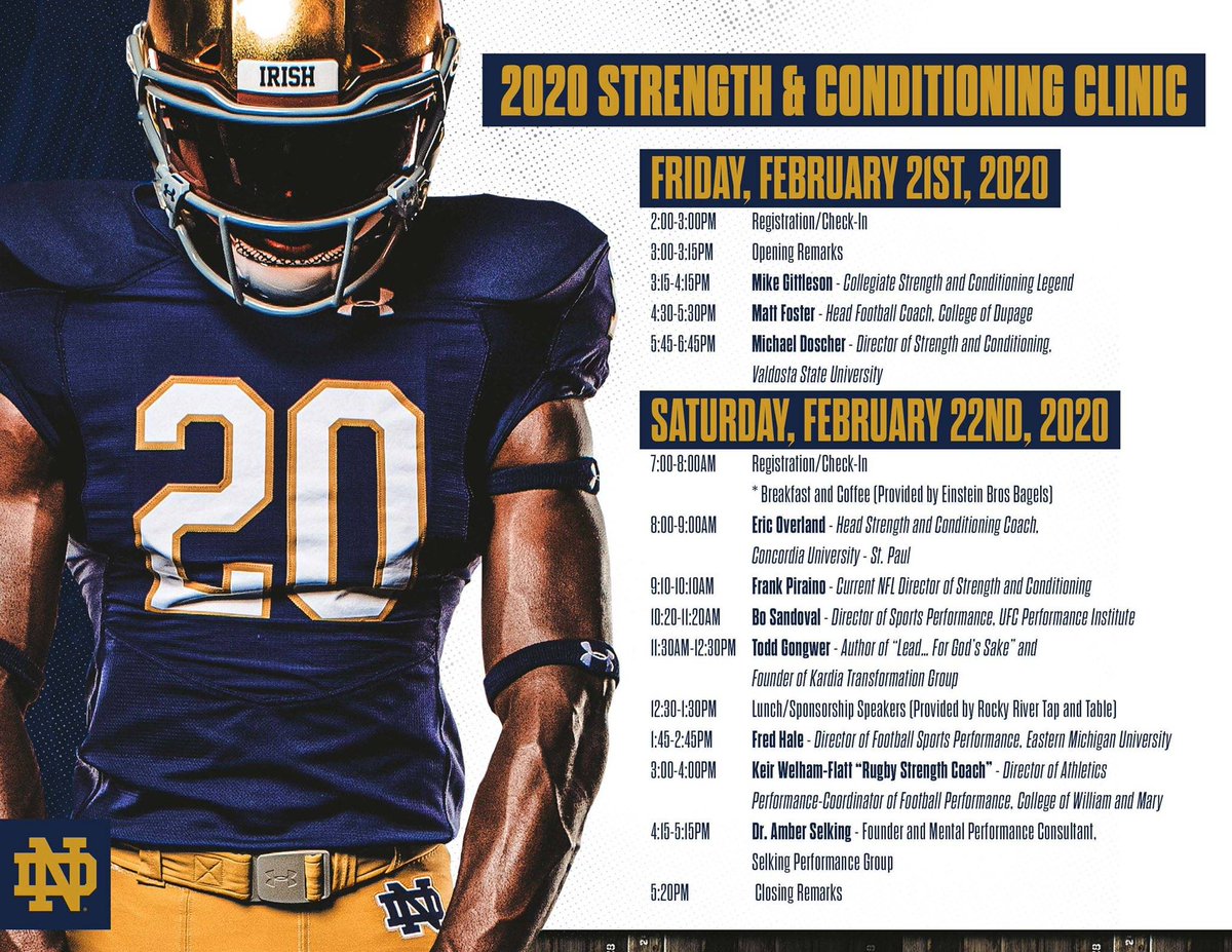 Elite_Form's tweet photo. Looking forward to this weekend at the Notre Dame Strength & Conditioning Clinic! @NDFootball @coachflint #UnmatchedVision #EFFamily https://t.co/DtjpoGRch9