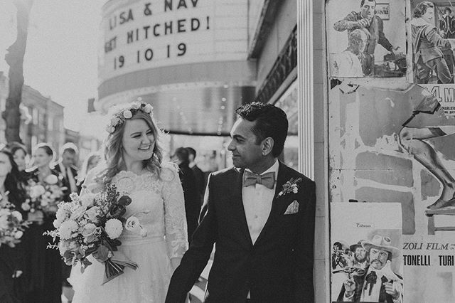 theEastcore's tweet photo. That moment when you look over at each other and let it sink in that you actually just got hitched!

Lisa + Navin’s wedding not only represented their love for each other but also their love for film.  They were married at The Royal Cinema, an art deco t… https://t.co/pOezEwhwVy https://t.co/P9L8H0kelg