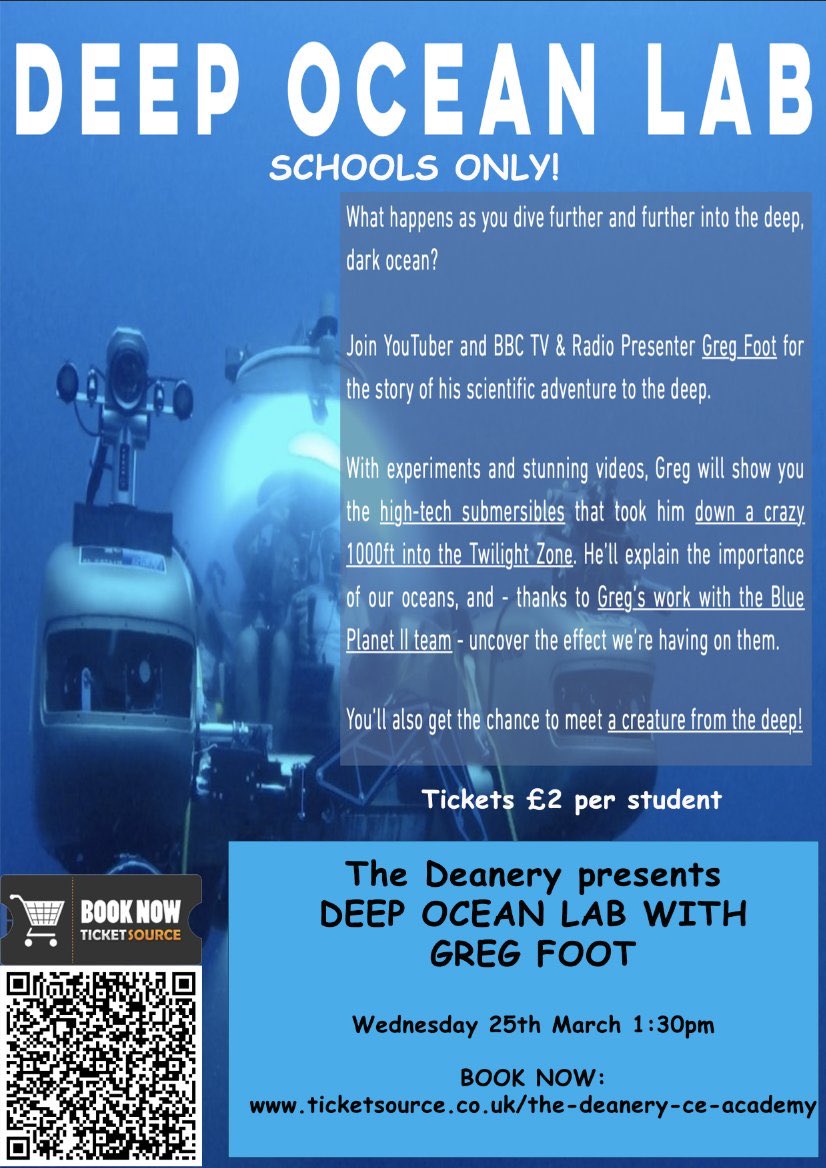 DCEAheadteacher's tweet photo. Events coming up soon @deaneryacademy
Get your tickets now at https://t.co/4WSK59feyA
#gregfoot #teachmeet #science #swindonscience #events https://t.co/k0TGFfLaLy
