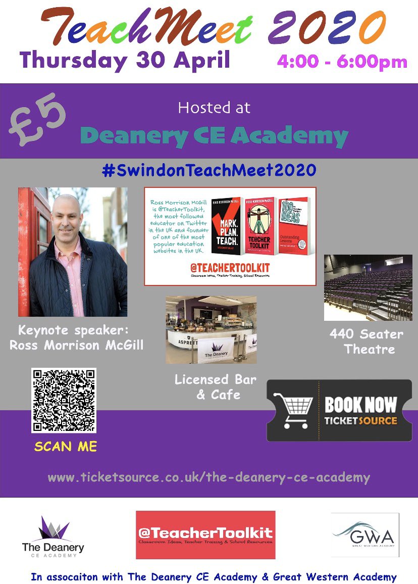 DCEAheadteacher's tweet photo. Events coming up soon @deaneryacademy
Get your tickets now at https://t.co/4WSK59feyA
#gregfoot #teachmeet #science #swindonscience #events https://t.co/k0TGFfLaLy