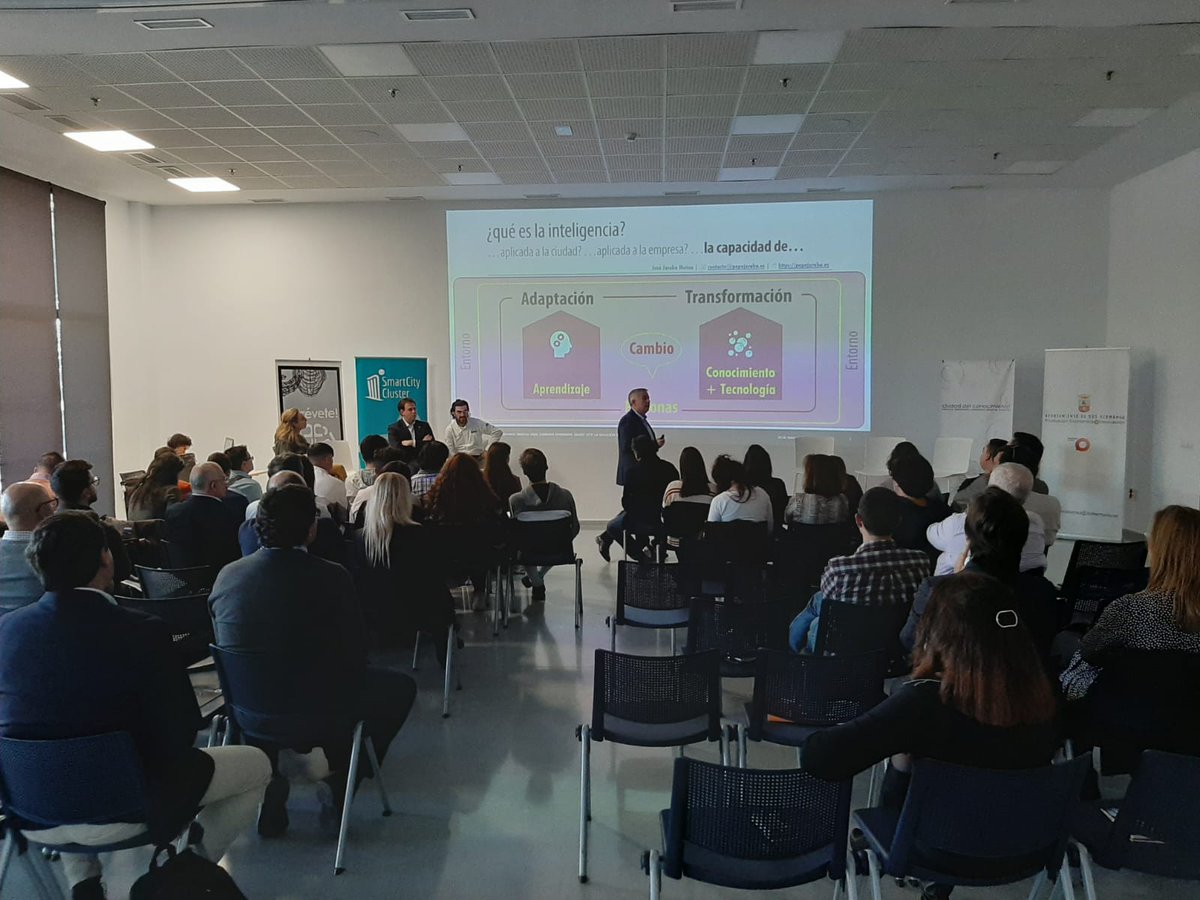 smartcityclust's tweet photo. Gracias a nuestros asociados @EcoScoobic @3CSCAMBIOS @vodafone_es y a nuestros colaboradores @SandraMarinH @PepeJaraba @adelante11 por acompañarnos ayer en @Ayto2Hermanas en la Jornada #Smartcity: La solución a los #Retos Urbanos #DHInnova https://t.co/t18h9elefv