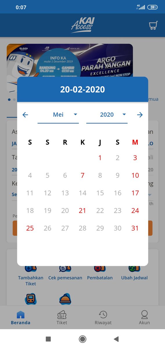 <a href="/KAI121/">Kereta Api Indonesia</a> Semoga kalau ada cheat tiket kereta api tanggal 20 Mei 2020 oleh para pegawai <a href="/KAI121/">Kereta Api Indonesia</a>, ybs dipersulit juga segala urusan di dunia nya. Aamiin