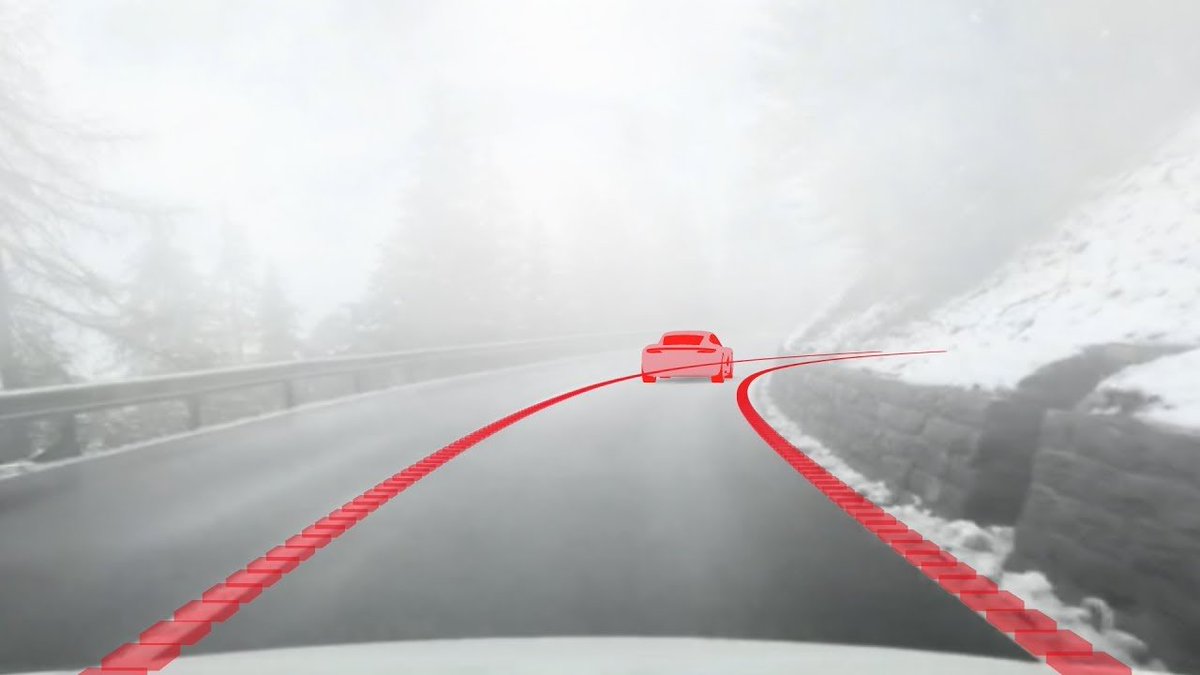 Swiss start-up <a href="/WayAheadTech/">Way Ahead Technologies</a> presented a head-up display project at <a href="/StartupAutobahn/">STARTUP AUTOBAHN powered by Plug and Play</a> last week. Way Ahead tracks, maps and visualizes journeys in real-time and 3D using ordinary 2D cameras. More about this use case together with Porsche: medium.com/next-level-ger… #nextvisions