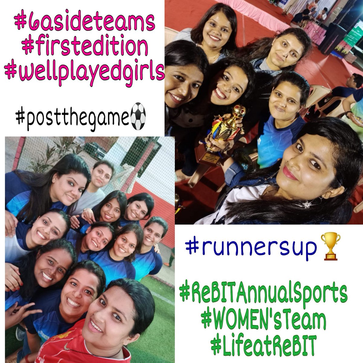 aishupatil2596's tweet photo. #ReBITians women coming together for β½ as part of
@ReserveBankIT
#SportsDay #firstedition #LifeAtReBIT β¨πβ¨ https://t.co/DM15BHA1of