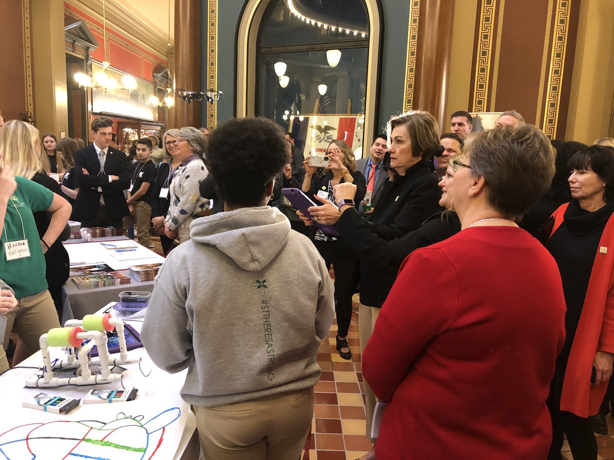 IAGovernor's tweet photo. Greatness STEMS from Iowans! #IowaStem @IowaSTEM https://t.co/9iXw0afLSx