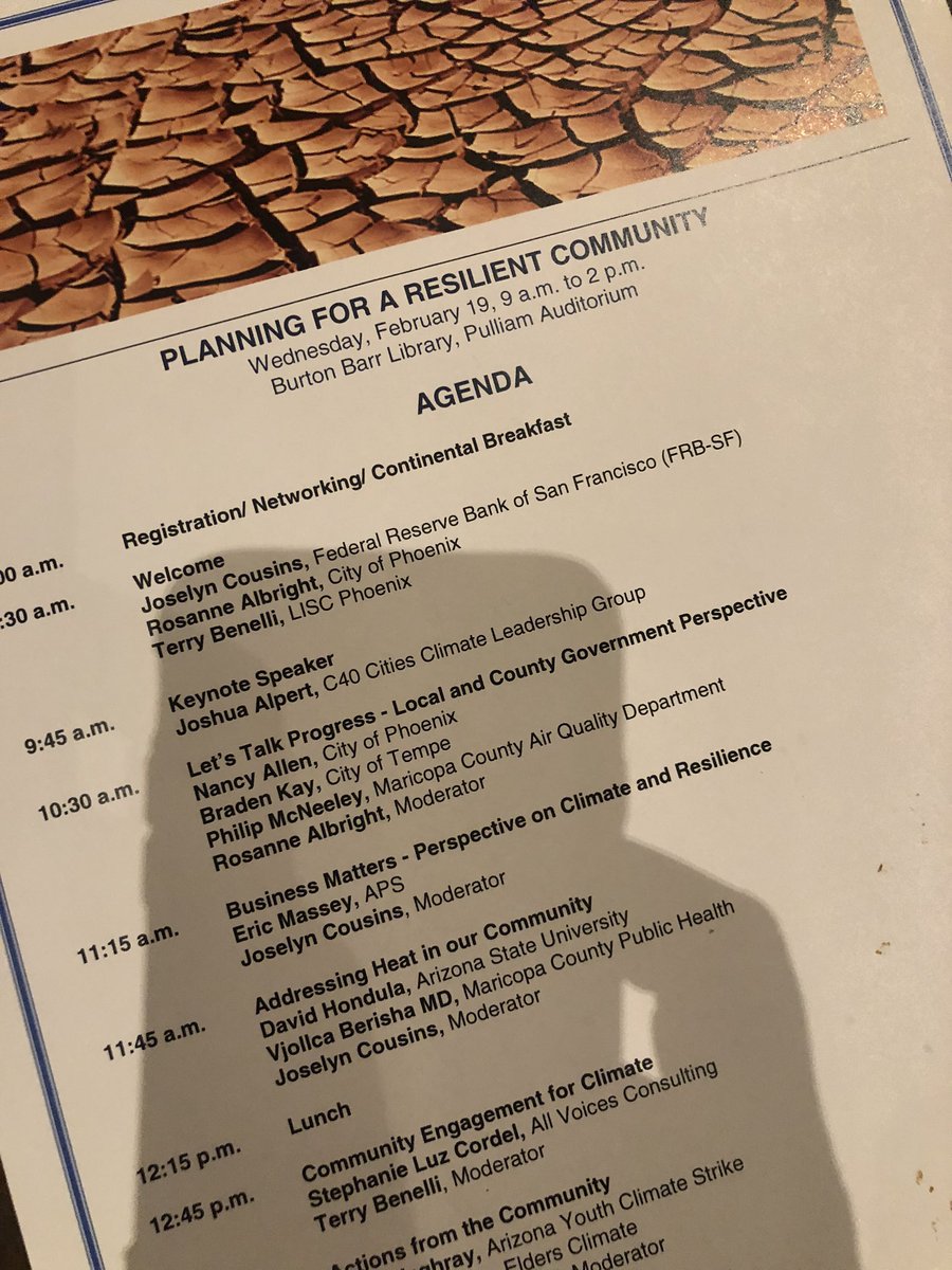 Great lineup for the Planning For A Resilient Community conference today! Thanks <a href="/sffed/">Federal Reserve Bank of San Francisco</a> for putting this on!