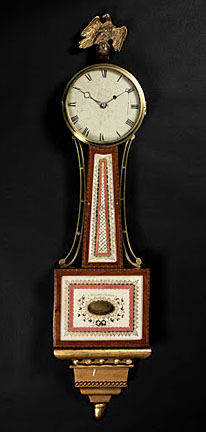 bob_brooke's tweet photo. Since the patenting of the #banjoclock, it has remained with the same original #design--reverse-painted glass panels with #Neoclassical motifs. Learn more. https://t.co/yzKlptFSCD https://t.co/POpkyCFlma