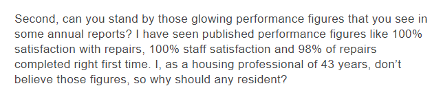 owenboswarva's tweet photo. Don't bury poor performance, you will only get found out https://t.co/LHwdkSoP09 | Eamon McGoldrick of @NFA_ALMOs on transparency in the #socialhousing sector | HT @danc00ks0n | #ALMOs #housingassociations #ukhousing https://t.co/INxrwBWPVv