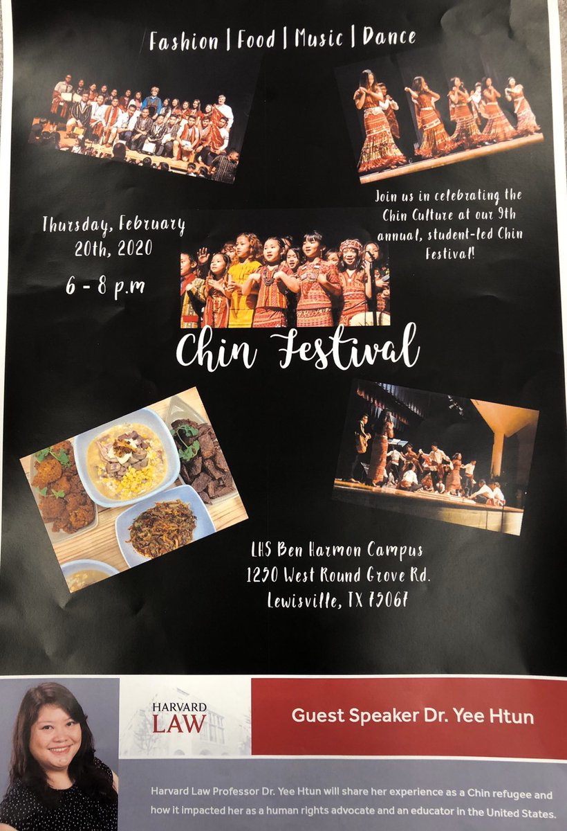 GarzamMonique's tweet photo. Tomorrow Chin Festival at LHS Harmon @DeLayMS @kingczhistory @LHSHarmon @plunkett_andy @AP_Rob_LamarMS @M_chirinos #celebratingdiversity https://t.co/9UzhBPSyNg