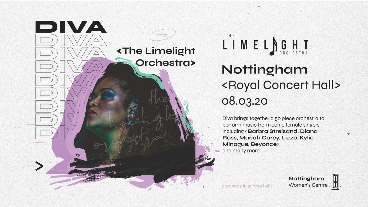 Notts_TV's tweet photo. **COMPETITION TIME**

#WIN tickets to see Diva @LimelightOrchUK for a special one-off music event at the Royal Concert Hall. 

Enter here now https://t.co/OyEdMFiToS

Supporting @nottswcentre
#DivaNotts #IWDNottm #IWD2020 https://t.co/RVhQMEfzKi