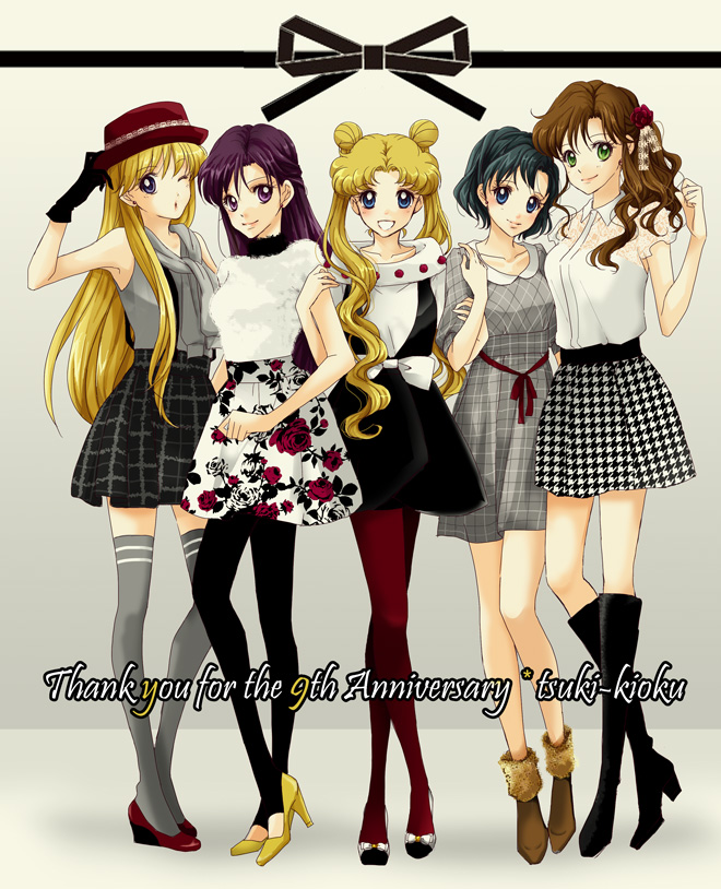 愛野美奈子 ,火野レイ ,木野まこと ,水野亜美 ,月野うさぎ 「#これを見た人は服の絵を貼れ
たまに便乗して過去絵引っ張り出してみたり… 」|花雨(kau)＊*誤字魔のイラスト