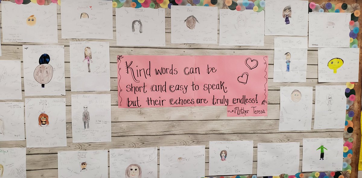 My 5th grade students are showing kindness by writing something they like about each of their classmates. #WVEOwls #wvewise #KindnessMatters