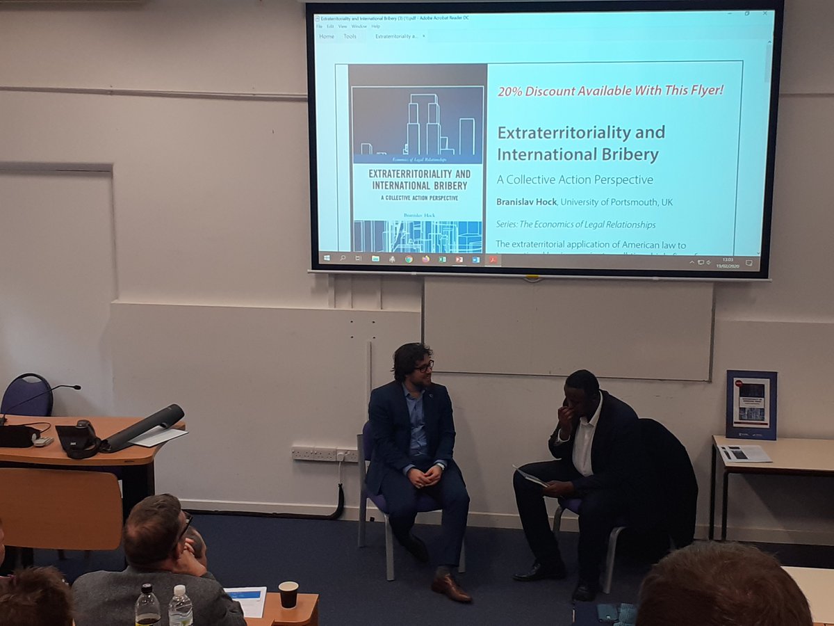 Dr Branislav Hock is talking about his book and the ability of one big nation like the US to tackle corruption transnationally #PortECS2020