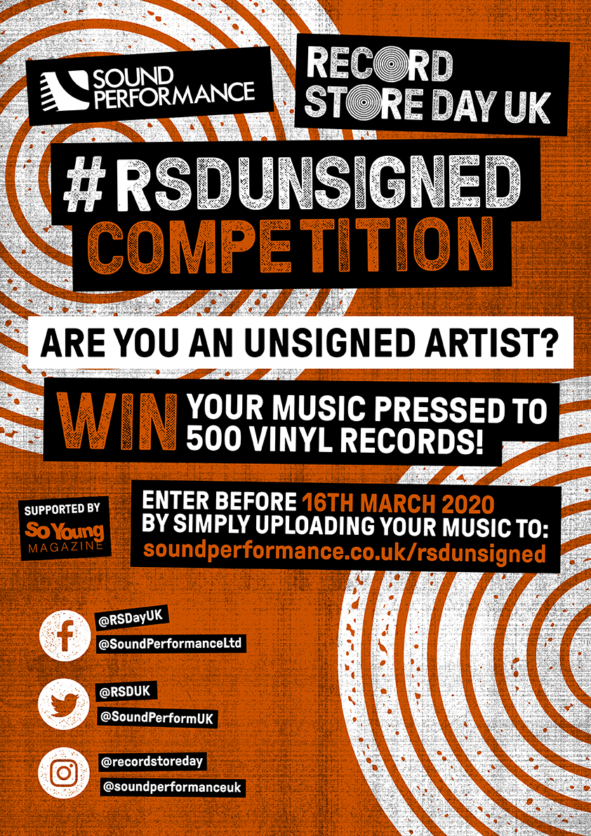 Unsigned artists - listen up! We're judging this year's @RSDUK #RSDUnsigned competition. You could be in with a chance of getting your music pressed to 500 records, make sure you apply by 16th March: soundperformance.co.uk/rsdunsigned
