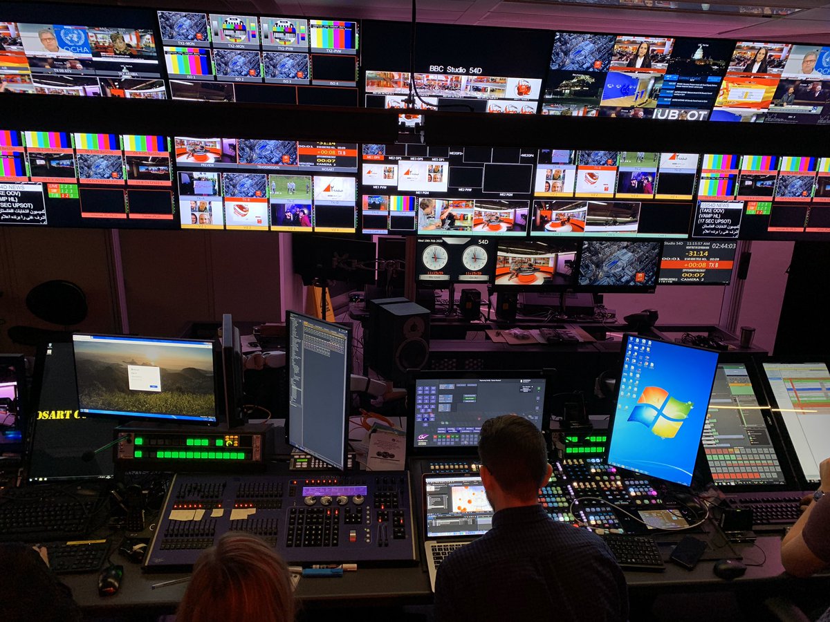OpsBBC's tweet photo. Pilots got underway in earnest today of the new @bbcpersian studio & gallery with @vizrt Mosart #discoverlivebroadcast #discoverbbcops #bbcoutputoperations
#workinginTV
#workinginnews
#womenworkinginTV
#technicaljobs
#behindsthescenes
#broadcasting
#broadcastinghouse
#liveTV https://t.co/kUiR7zkeqA