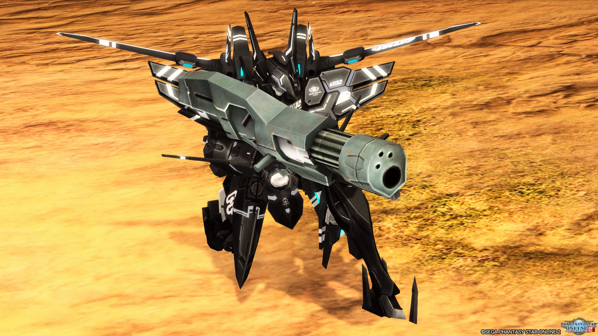 ロボアークス Pso2ngs攻略情報 ランチャーポーズで好きなランチャーをライフルのように構えることができます 1 Aライフルポーズ 女性 派生1 2 La Alauncherpose Ss0 Pso2