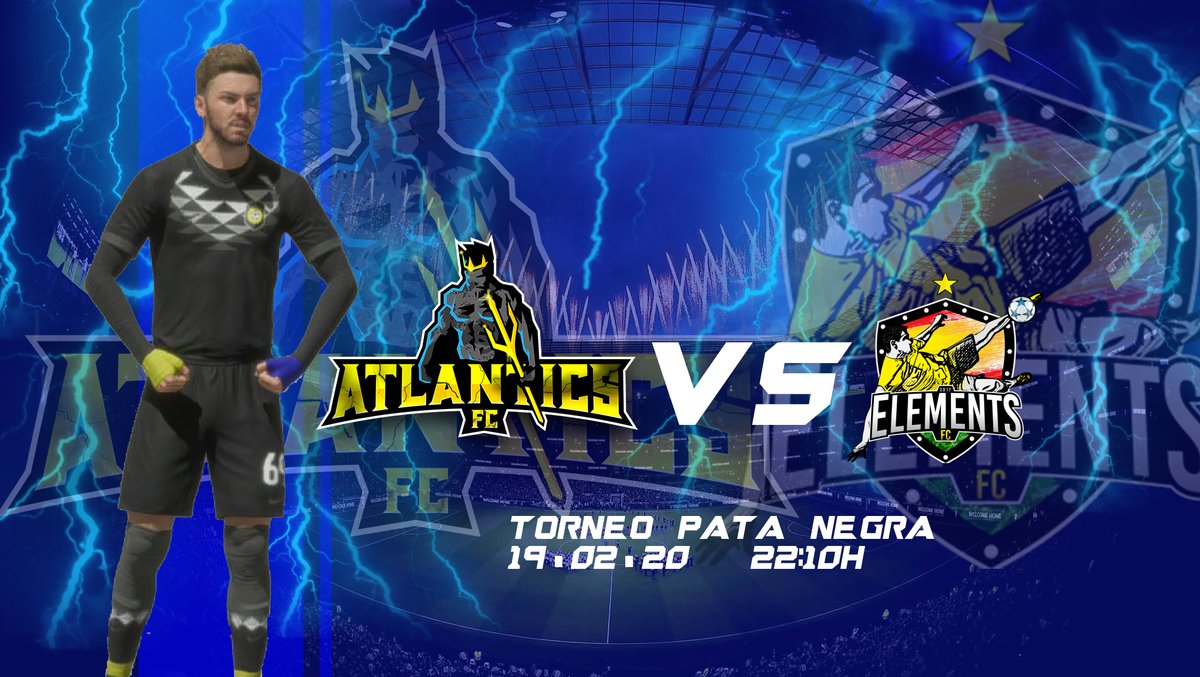 ⚽️ Hoy se juega.
Nuestros Atlantes enfrentaran un dificil partido contra un gran equipo como es <a href="/eLeMeNtSFC_/">eLeMeNtS FC</a>, para jugarse el pase en el torneo pata negra, organizado por <a href="/torneos_pro/">Torneos Pro Fifa</a> y <a href="/SPORK_TEAM/">SPORK TEAM</a>.

⌚️22:10h (Canaria)
