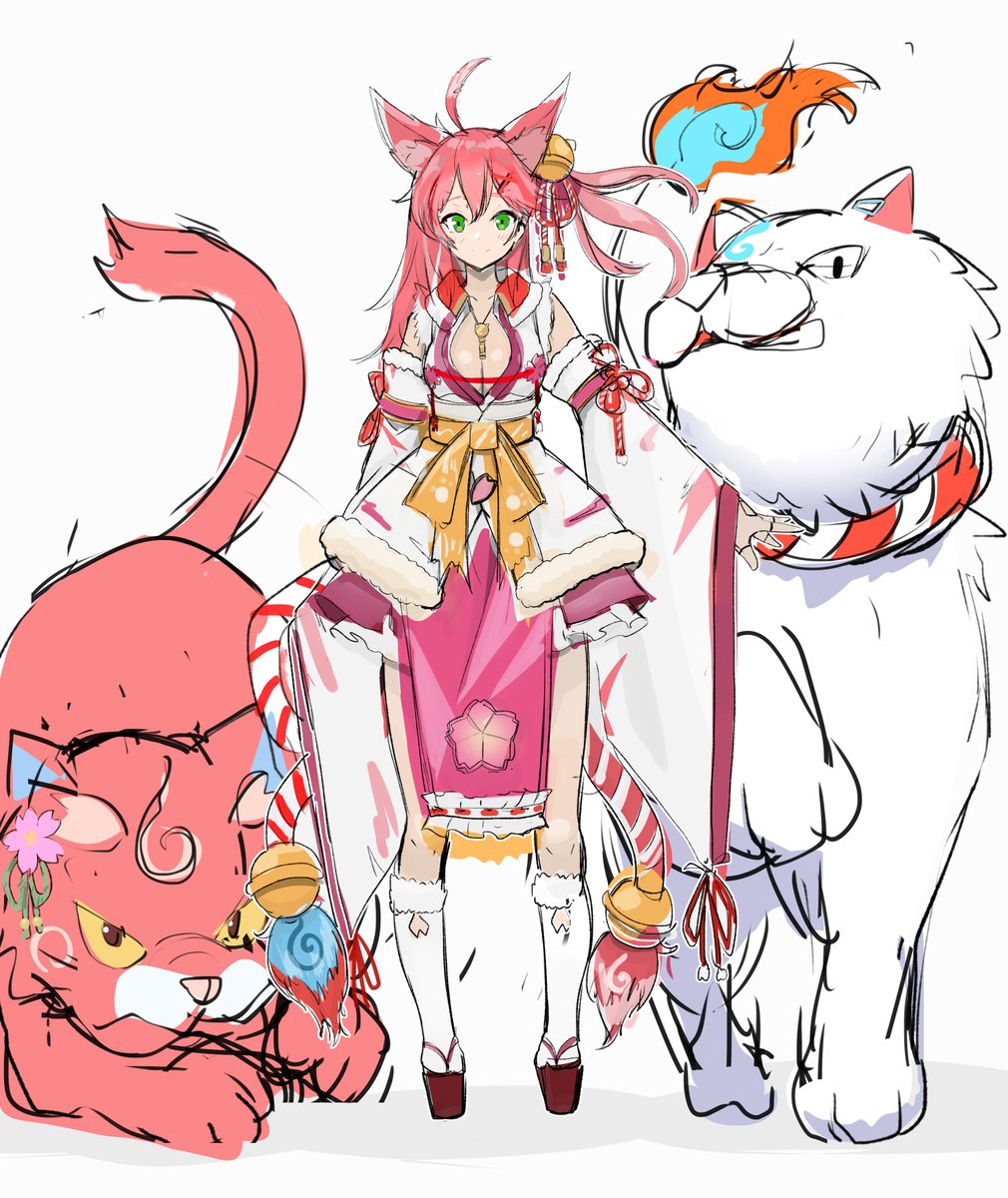 獣使いっぽい妄想みこちゃん 里人bのイラスト