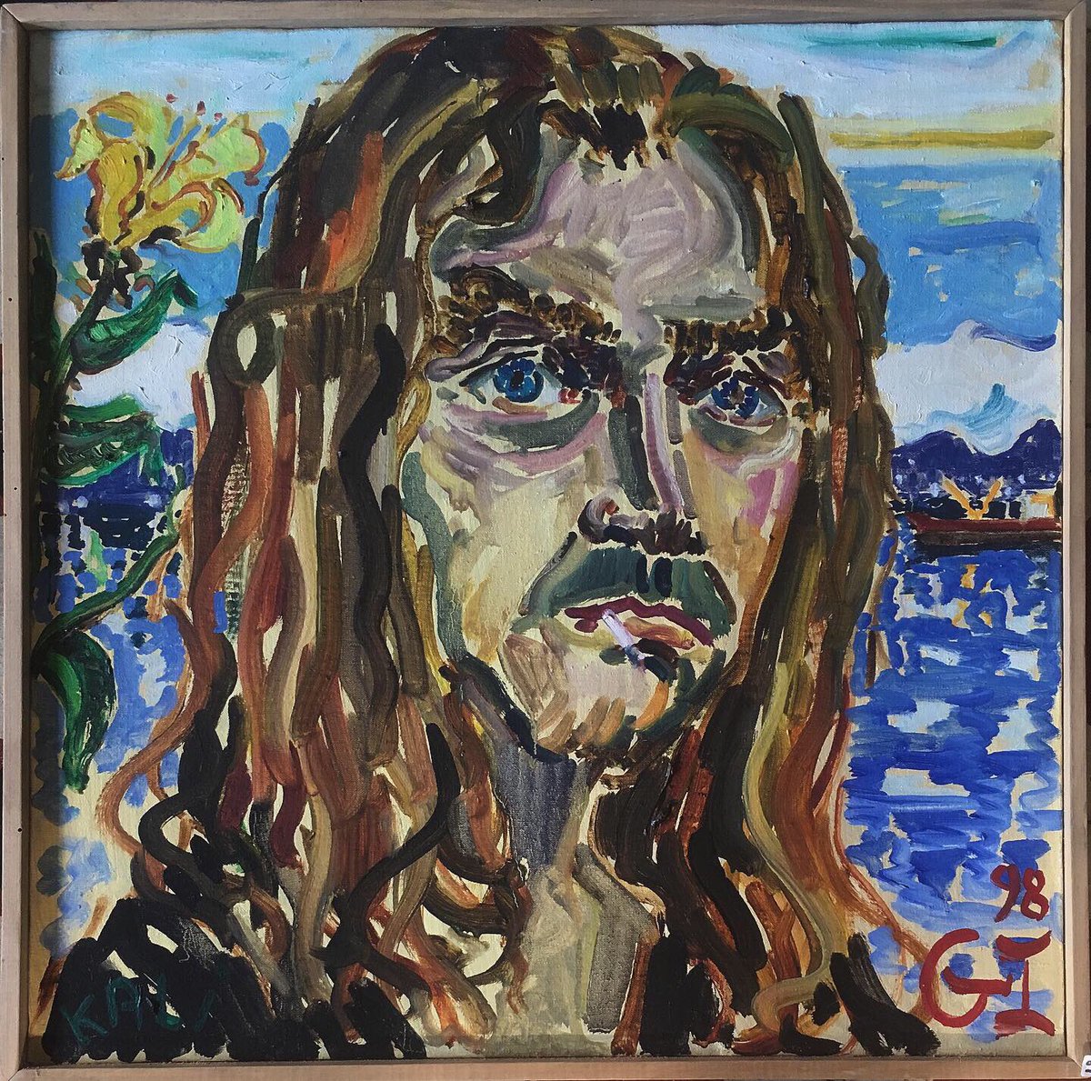 BostonArte's tweet photo. Gonzalo Ilabaca: “Kali, como María Total” (Valparaíso, Marzo 1998). Óleo sobre tela 42 x 42 cms. Obra disponible en nuestra galería! 👌
#gonzaloilabaca #ilabaca #galeriadearte #arte #artechile #pintorchile #pintorchileno #pinturachilena #artecontemporaneo #valparaiso #india https://t.co/xydCkjyehQ