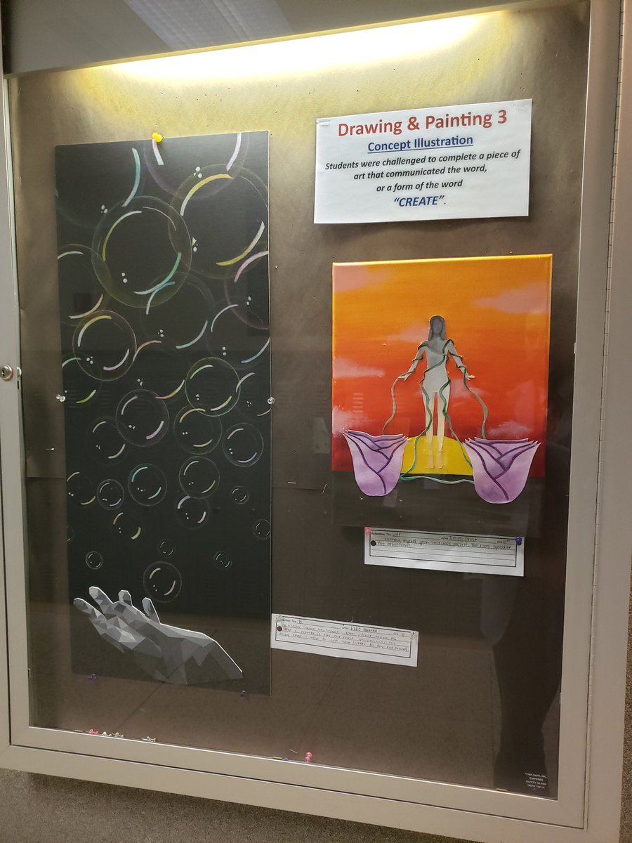 RyanMelhorn's tweet image. Drawing &amp;amp; Painting 3 students were challenged to create an illustration with the word &quot;Create&quot; as the focus.  Students discussed the &quot;who, what, where, when, why, and how&quot; of &quot;create&quot; as well as variations of the word. #SWExcellence #swhsmustangs