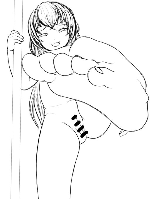 [R-18] 踏みつけちゃんラフ #足裏 #ロリ #メスガキ https://t.co/LVJZPYZ2CL 