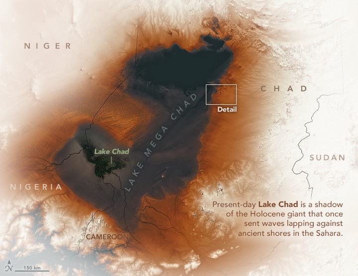 AbakarManany's tweet photo. I'm used to seeing Earth from thousands of feet up to the ground but none of my jets can deliver such a rare glance at our history around Lake #Chad. It was once greater than the Great Lakes, larger than the Caspian Sea!

We have to control our destiny 🌍

https://t.co/f04cV0hFlI https://t.co/45DOvETHLK
