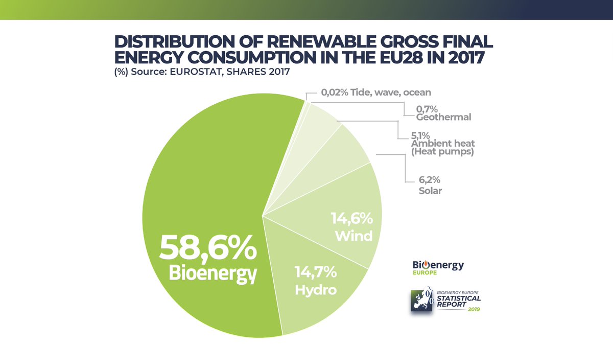 #DYK: #Bioenergy is the largest renewable energy source in the EU representing 58.6% of the EU #RES share. 

🔴 We need to ⬆️ RES contribution in the EU energy mix if we want to hit higher #GHG emissions savings targets.

bit.ly/SR19BioenergyL…

🇪🇺  #EUGreenDeal 🌳