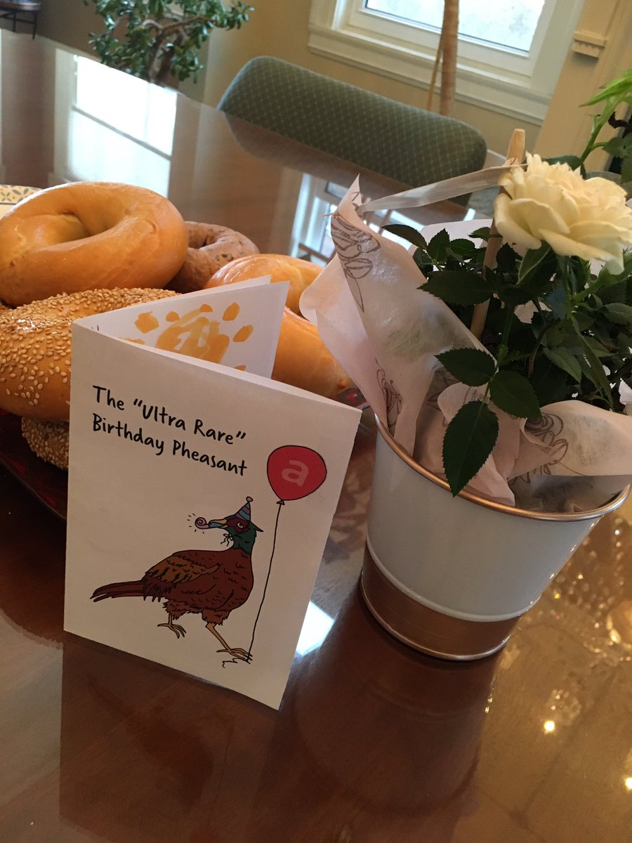 ArcherCom's tweet photo. Bagels and good cheer to celebrate the wonderful Elaine Lennox’s birthday! https://t.co/Gn6Xfm1zS8