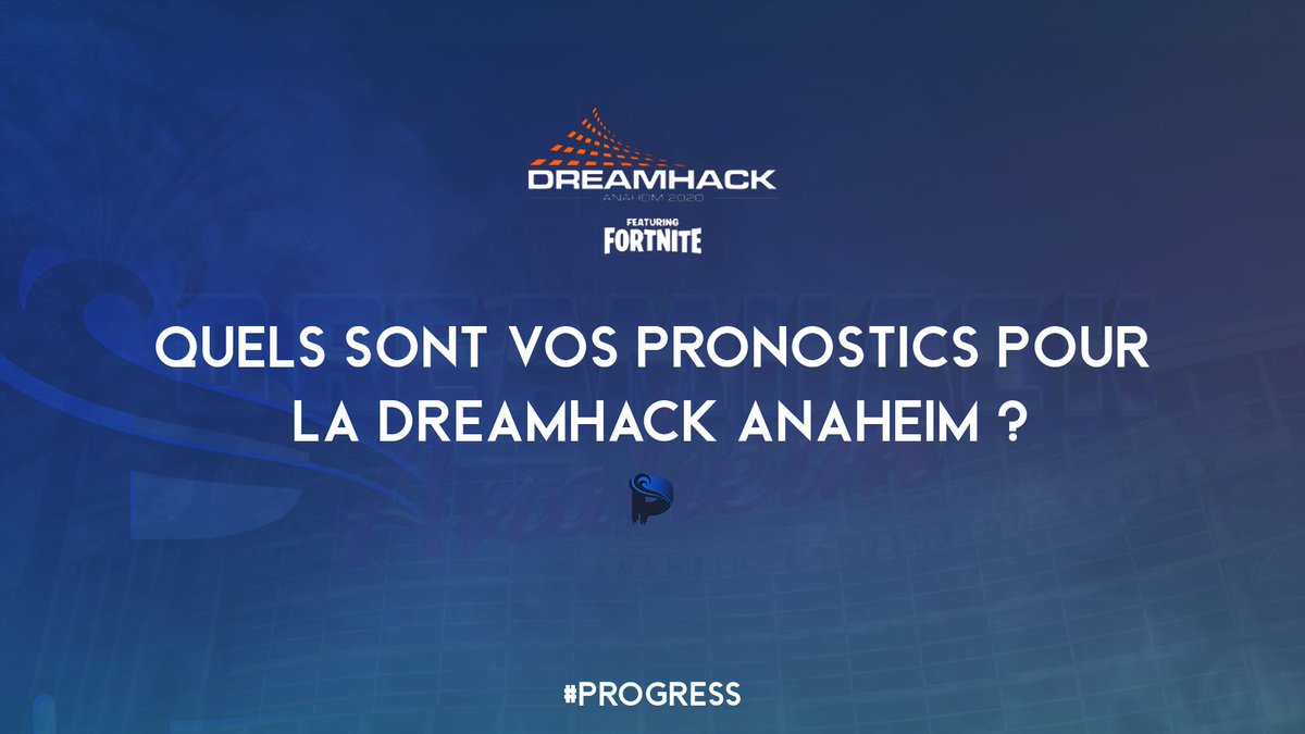 ProgressOff's tweet photo. Ce weekend a lieu la Dreamhack Anaheim aux Etats-Unis! ✈️

Vous pourrez retrouvez les joueurs de @ROGEsport, @TrainHardEsport, @MCES_officiel, @GamersOrigin et plusieurs autres structures francophones ! 🎮

Alors un pronostic ? 👀 https://t.co/qfuHdBS6tn