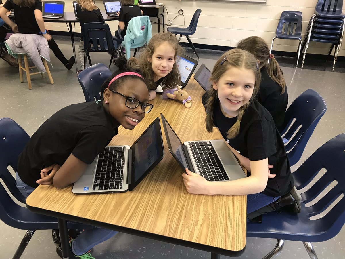 We have been counting down to get our club shirts! This sweet group right here has been the highlight of my year. 💜💻 <a href="/GirlsWhoCode/">Girls Who Code</a> <a href="/LCSEDU/">Lynchburg City Schools</a> #pmegirls