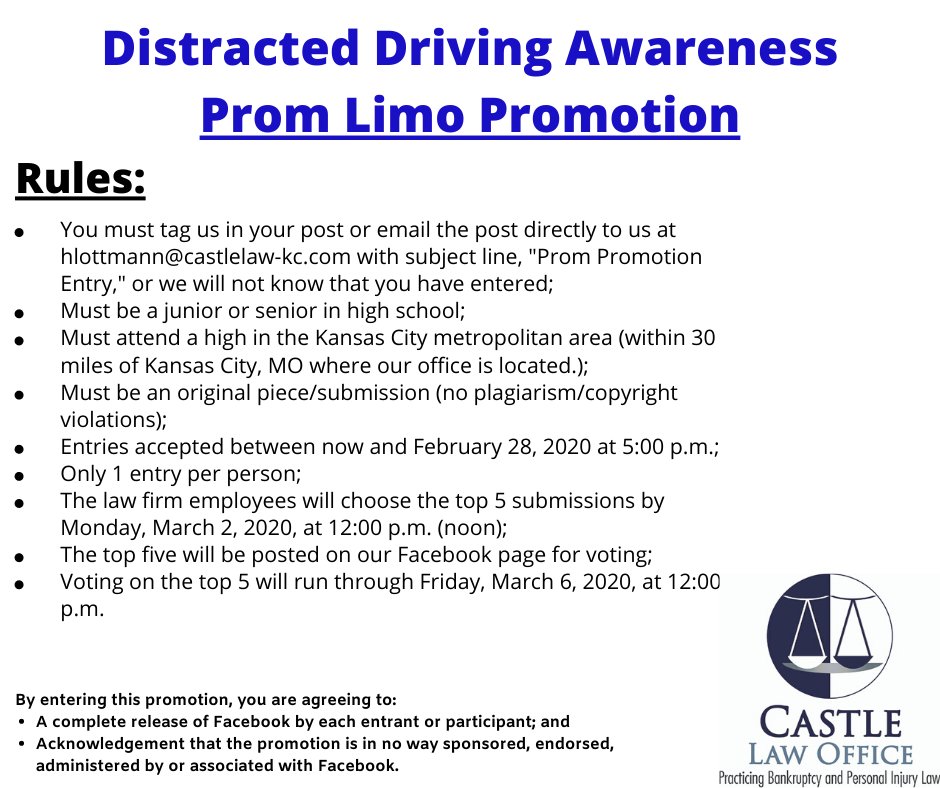 Enter for your chance to win a limo ride to prom for you and 7 friends! 

Rules and Entry: bit.ly/2wqda3a

<a href="/olatheschools/">Olathe Public Schools</a>
<a href="/theSMSD/">SM School District</a>
<a href="/kckschools/">Kansas City, Kansas Public Schools</a>
@BlueValley
<a href="/ISDSchools/">Independence School District</a>
<a href="/kcpublicschools/">KCPS</a>
@BlueValleyHR 
#KC #KCMO #Prom #KCK