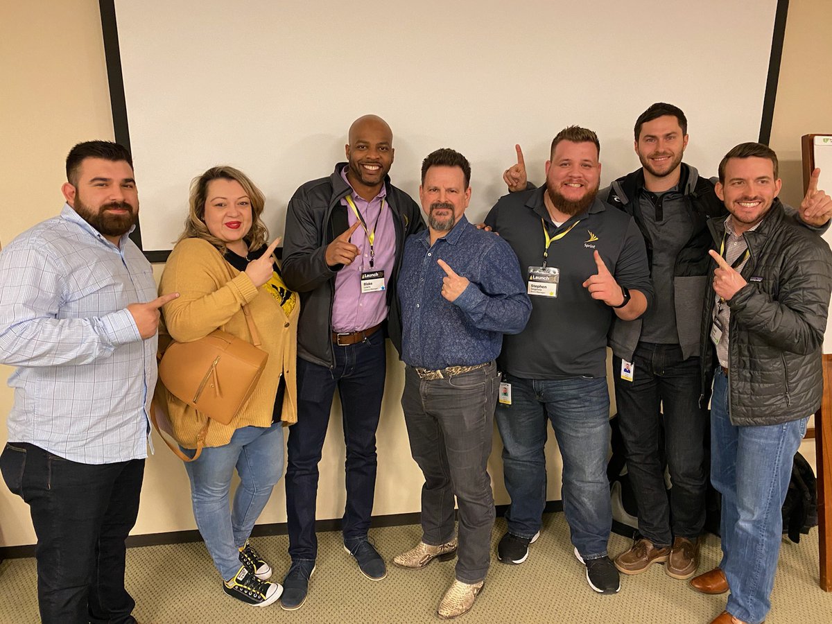 BLewis512's tweet photo. Had a great time in Overland Park with some of the best leaders across the nation! @SprintSouth represented well and made some great connections. Looking forward to sharing and collaborating going forward. @mark_nachman @tracySprint #LaunchUp #YellowFan #AllStarEveryDay https://t.co/fkSlxLzEfJ