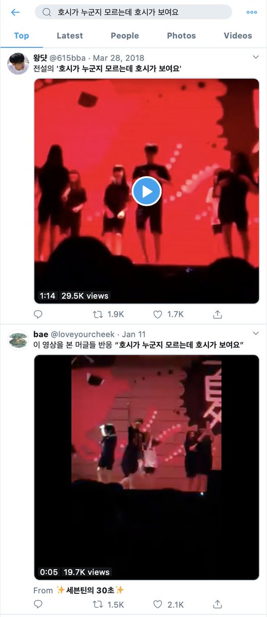 the vid was Extremely famous; being uploaded to korean community sites and sns like facebooks etc. it was famous because non-fans mostly commented "idk who hoshi is, but i think i know where hoshi is" "i can't see anyone's face but i think i know who hoshi is"