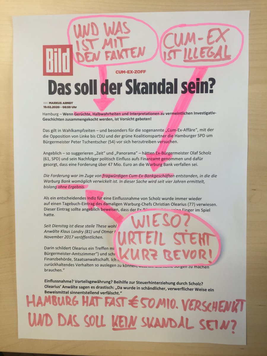 finanzwende's tweet photo. So kann man natürlich auch über #Hamburg #CumEx und #Warburg schreiben. Wir haben uns das mal angesehen 🧐 https://t.co/vmu8PAV5nx