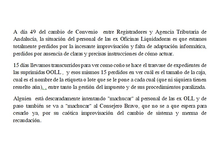 <a href="/juanBravoBaena/">Juan Bravo Baena</a> @HaciendAND <a href="/RegistradoresO/">Registradores Andalucía Occidental</a> <a href="/ppandaluz/">PP de Andalucía</a> @JuanMarin_Cs
<a href="/psoeandalucia/">PSOE Andalucía</a> <a href="/AndaluciaVox/">VOX Parlamento de Andalucía</a> <a href="/PodemosAndGP/">GP Podemos Andalucía</a> @D0M1NG0M0R3N0 <a href="/Cs_Andalucia/">Ciudadanos Andalucía</a> <a href="/DiarioSUR/">SUR. El periódico de Málaga</a>  <a href="/diariosevilla/">Diario de Sevilla</a> <a href="/ideal_granada/">ideal_granada</a> <a href="/COPEAndalucia/">COPE Andalucía</a>