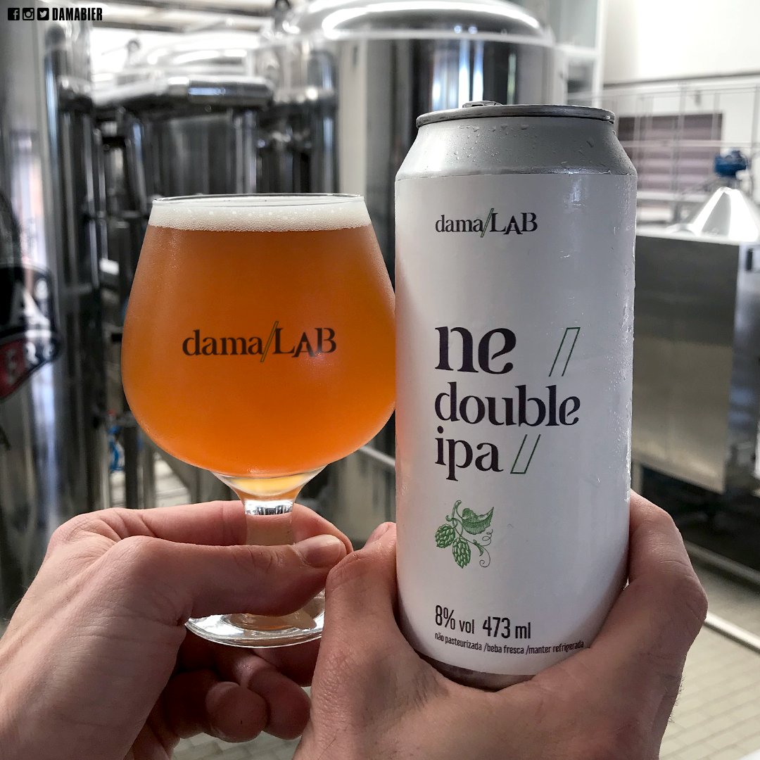 damabier's tweet photo. Nesta quinta-feira, 20/02, lançamento do projeto #DamaLab no @eapsp!
O primeiro rótulo, #NEdoubleIPA, estará nas latas e on tap. Bora lá prestigiar? https://t.co/Zqh0WVLXt5