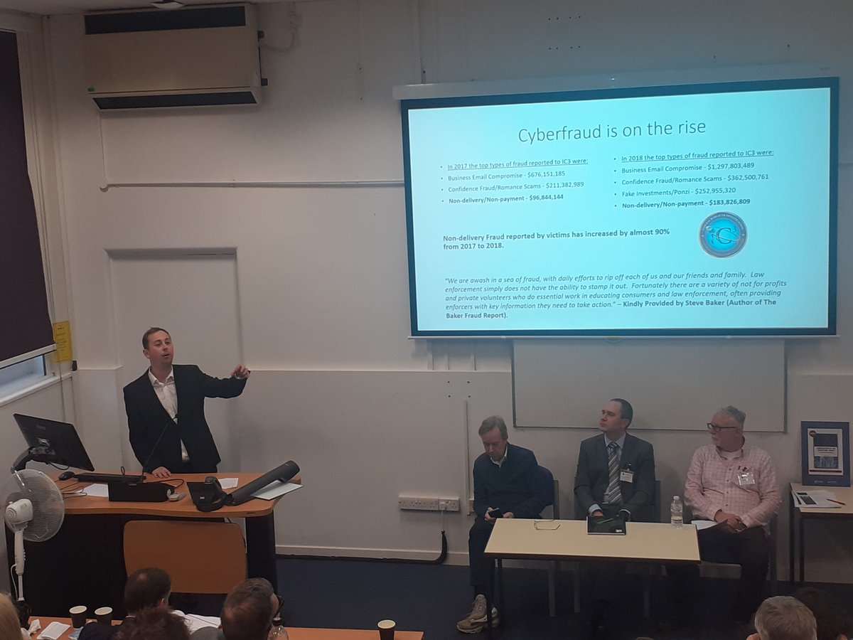 The co-admin of Petscams.com Mr. Jack Whittacker is explaining the role of his organisation in fighting non-delivery fraud, one of the top cybercrimes. #PortECS2020