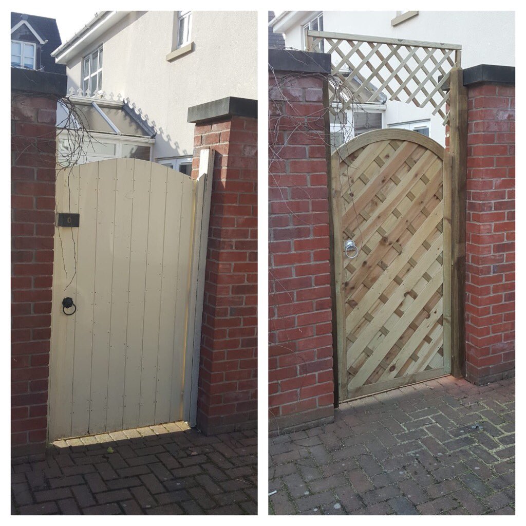 ✨BEFORE AND AFTER✨

Gate transformation done earlier in the week‼️

The customer is going to weave plants though the top! Such a good idea💡 

#Lytham #Kirkham #Wesham #Freckleton #Blackpool #Preston #Landscaping #Gardening #FyldeCoast #Freckleton #Wesham