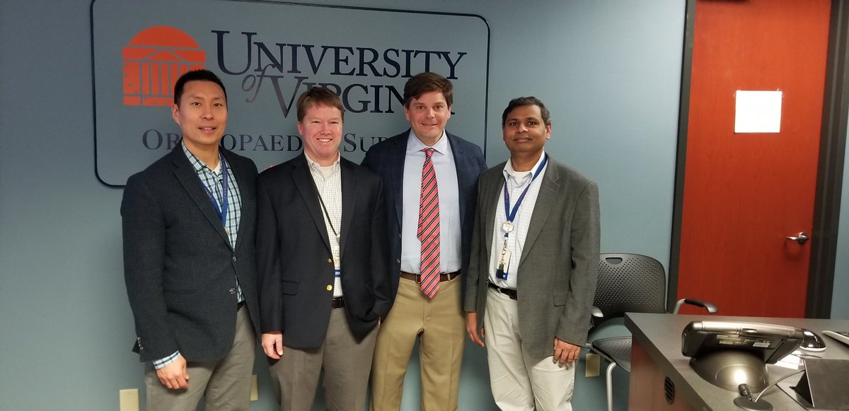 Thanks @UVA_Ortho for having me! Great discussion on #Charcot. @OCResearchInst @CLT_OrthoRes @AtriumOrthoRes