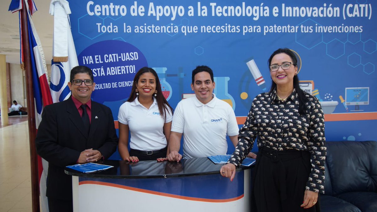 OnapiRD's tweet photo. ¡Listos!
Participamos en el
"Premio a la Investigación @UniversidadUASD 2020"; durante todo el evento nuestro Centro Centro de Apoyo a la Tecnología e Innovación-#CATI en #StandONAPI estará ofreciendo información sobre patentes, a través de las Bases de Datos.
#ONAPIteOrienta https://t.co/KdXhikbxVB