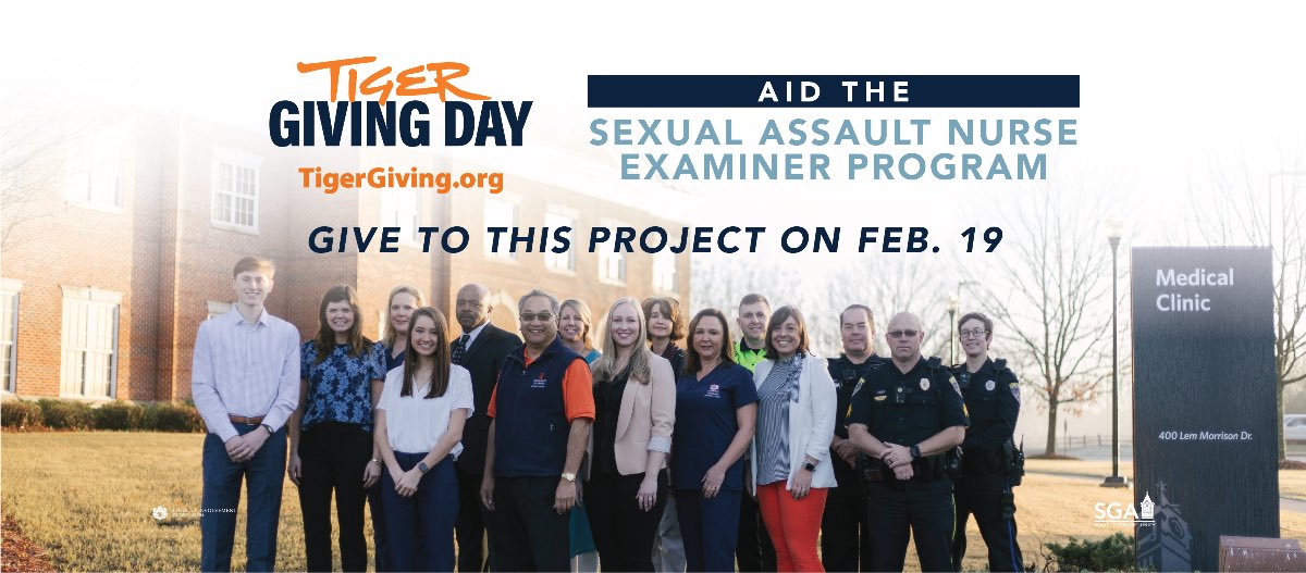 It’s Tiger Giving Day! Aid the Sexual Assault Nurse Examiner Program now at aub.ie/SANE.