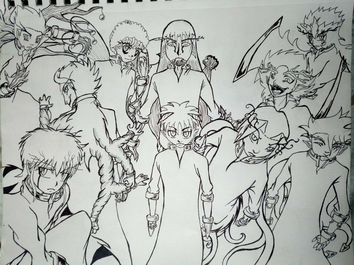 seilongk's tweet photo. An old and a new
10 demons in front if you... Would you be able to face them all...?
#artwork #v2v #2yearsago #viewmen #view2verse #demons #fiend #plutonians #draw #drawings #Manga https://t.co/cQ2i0c9TJ8