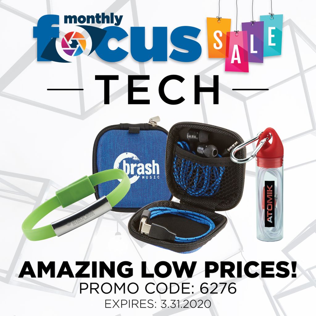 This month our Focus Sale is full of amazing tech. From listening to music to always having a charging cable on hand, these items have you covered.⠀
Check out the other amazing tech items in this sale on our website.⠀
#focusonsale #promotionalproducts #promoproducts