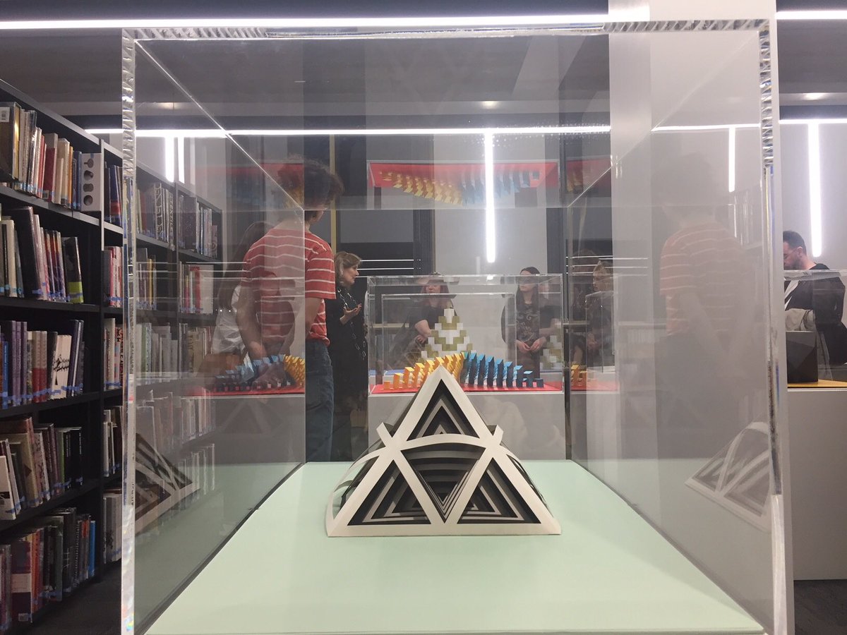 visualspy's tweet photo. Giving a talk at fab exhibition at Leeds Arts University on books by Tauba Auerbach https://t.co/2KOBOkqD4L