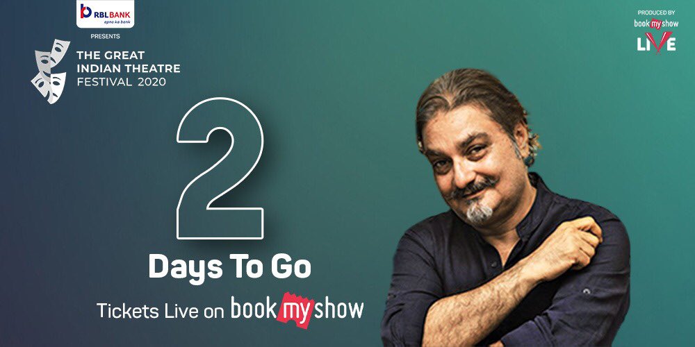 tgitfestival's tweet photo. 2 Days To the World's Largest Theatre Festival!

Watch 150+ Shows in more than 25 cities, as a part of @rblbank presents The Great Indian Theatre Festival. 
.
Book your tickets now! 
->https://t.co/5xQU3dxoRE

@bookmyshow @pathakvinay 
#tgitf #KuchAlagDekho #theatre #plays #drama https://t.co/QUM8GRgJ5x